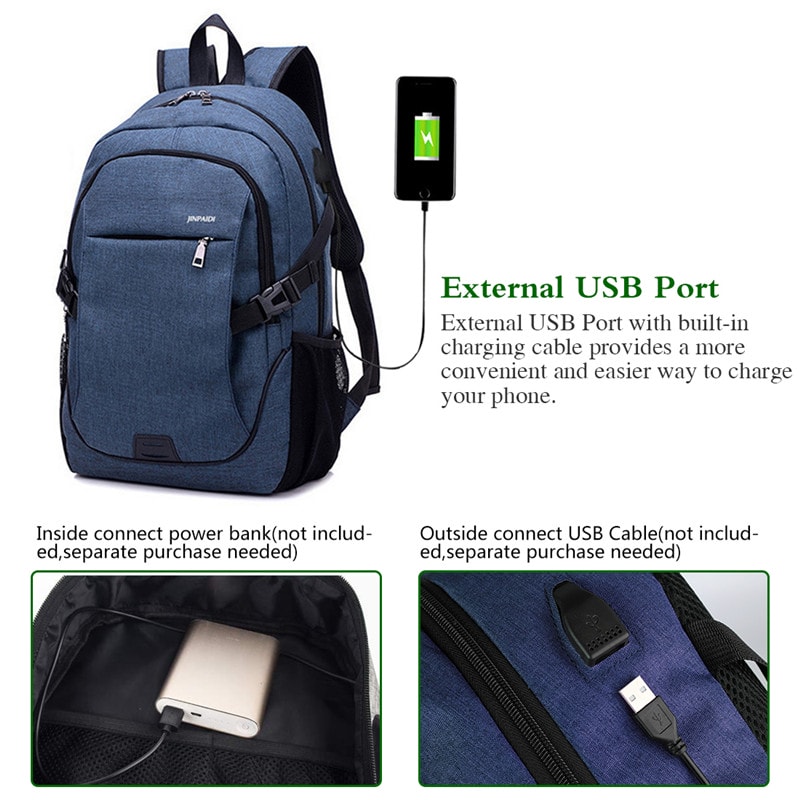 Puimentiua Men Backpack Laptop Bag Brand