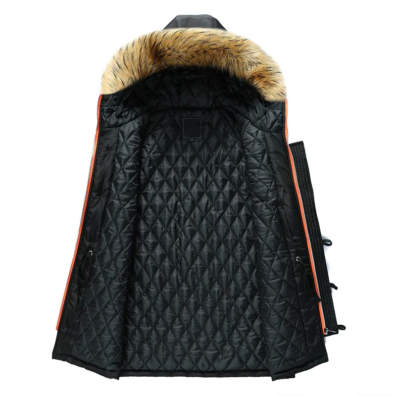 Hot Mens Parka Coats Men Winter Warm Hooded
