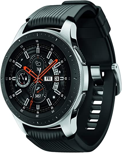 Samsung Galaxy Watch smartwatch (46mm, GPS, Bluetooth) – Silver/Black